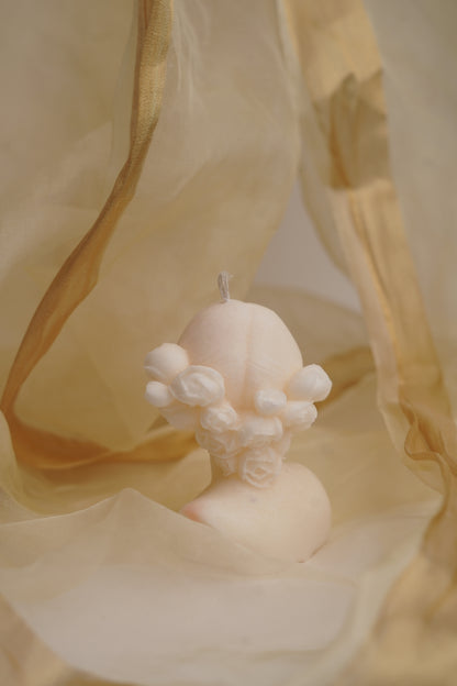 Candle, soy wax, hand made candles, Ivory Collection, The Blind Girl, Girl, Body, Body candle